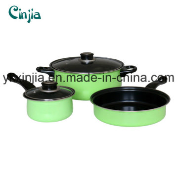 Aluminum Carbon Steel Non-Stick Cookware Set